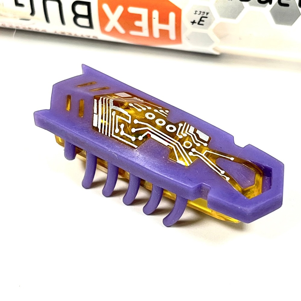 HEXBUG Nano Purple Orange Gravity Series Micro Robotic Bug Toy w/ Tube Tested